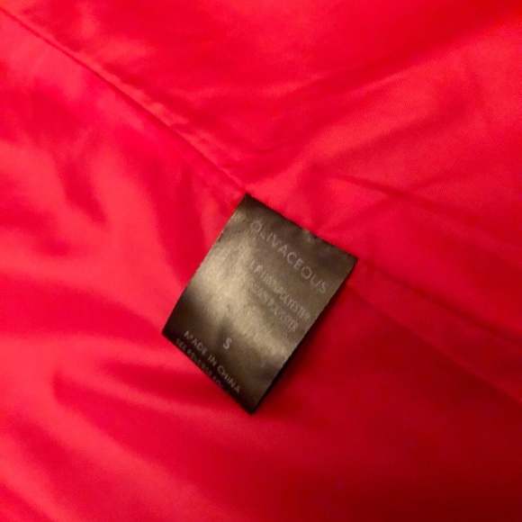 New Teddy shearling faux fur jacket coat in red size S - Picture 7 of 10